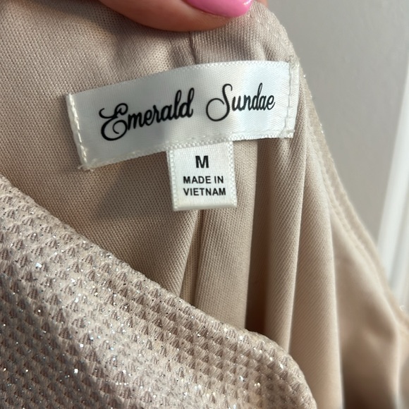 One Shoulder Glittery Dress - Picture 3 of 3